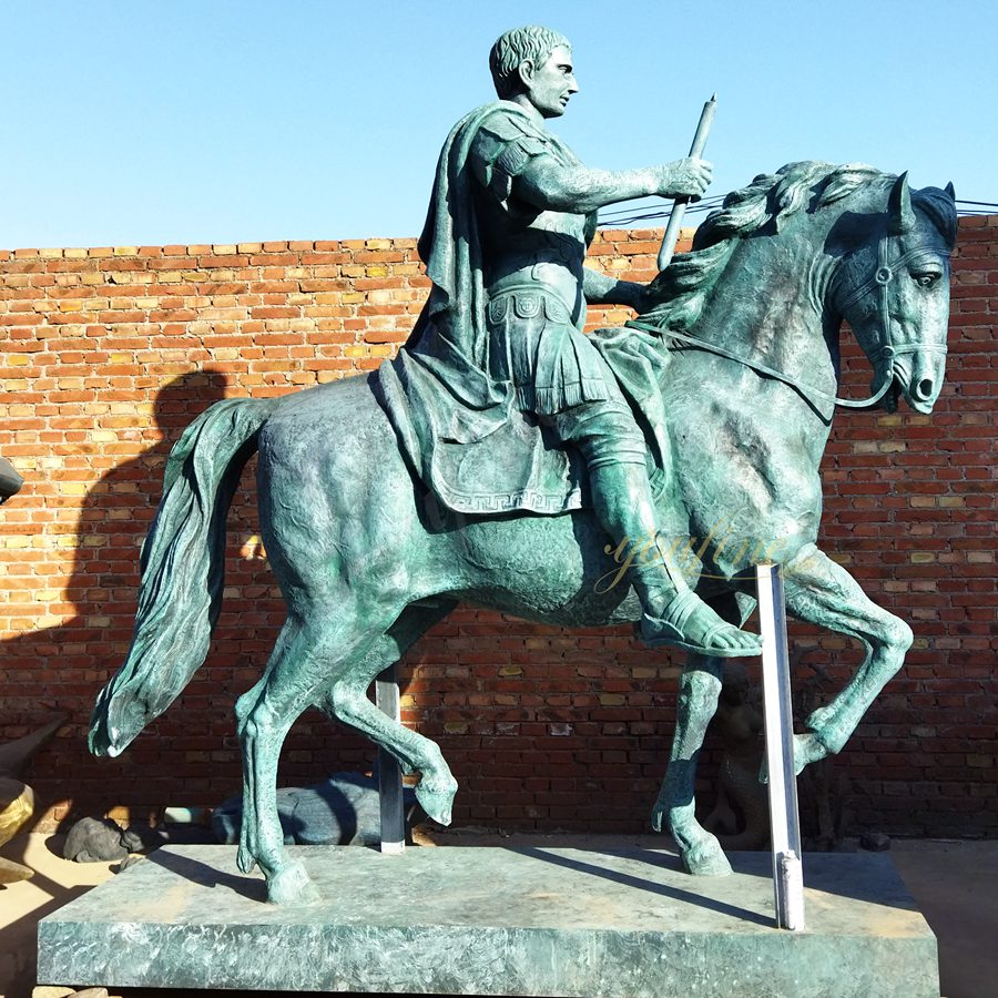 Bronze Equestrian Statue of Augustus BFI-165 - Bronze Horse Statues - 3