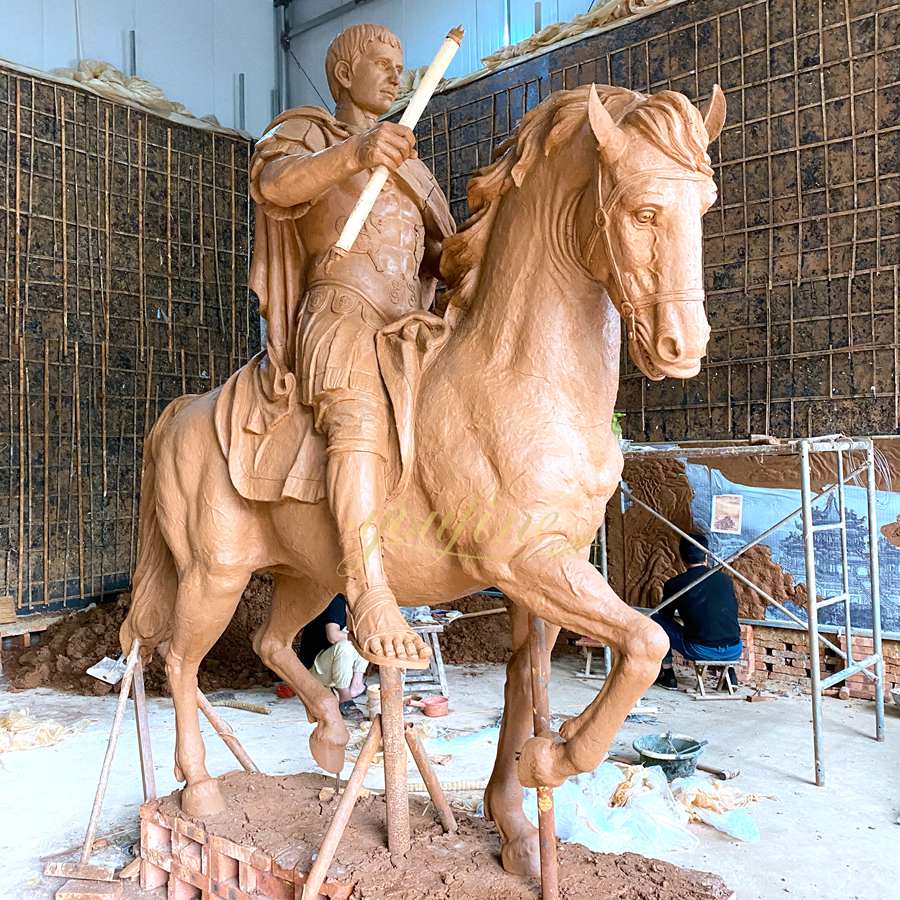 Bronze Equestrian Statue of Augustus BFI-165 - Bronze Horse Statues - 5