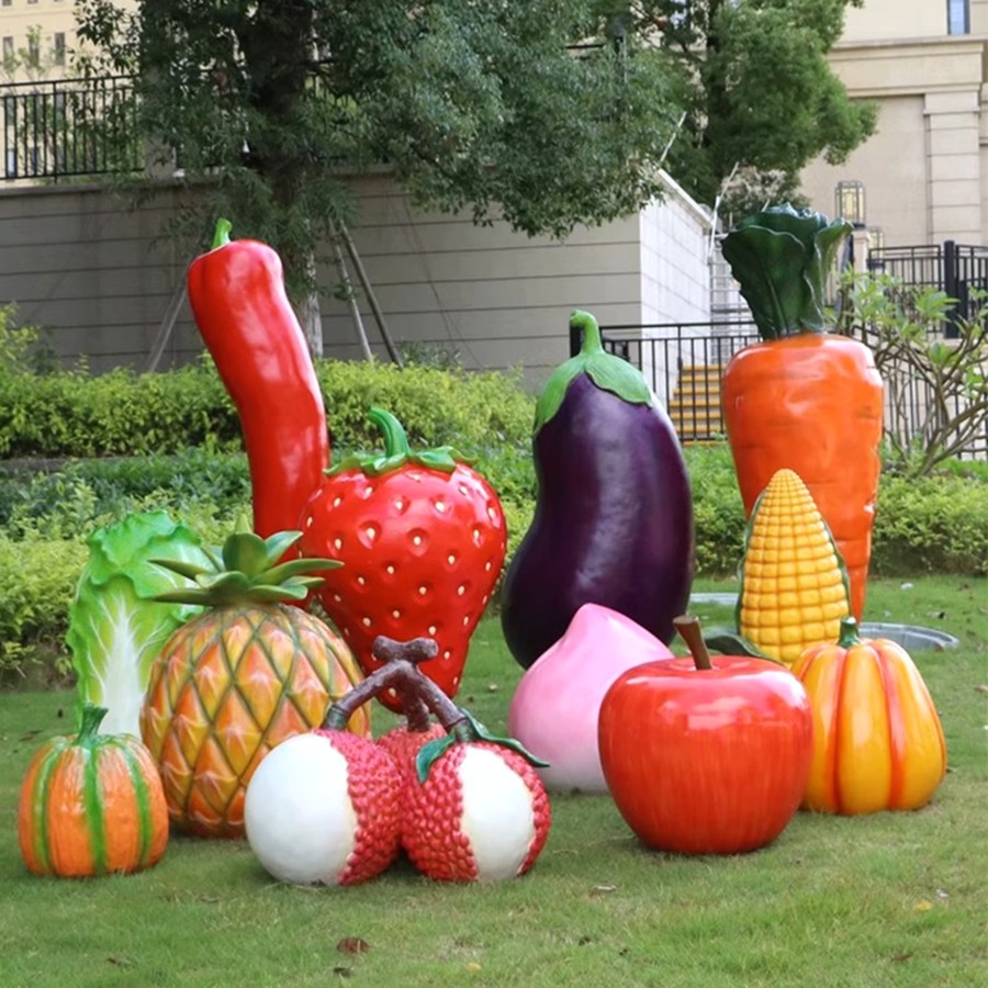 Various Large Fiberglass Fruit Sculptures - Fiberglass Statue - 1