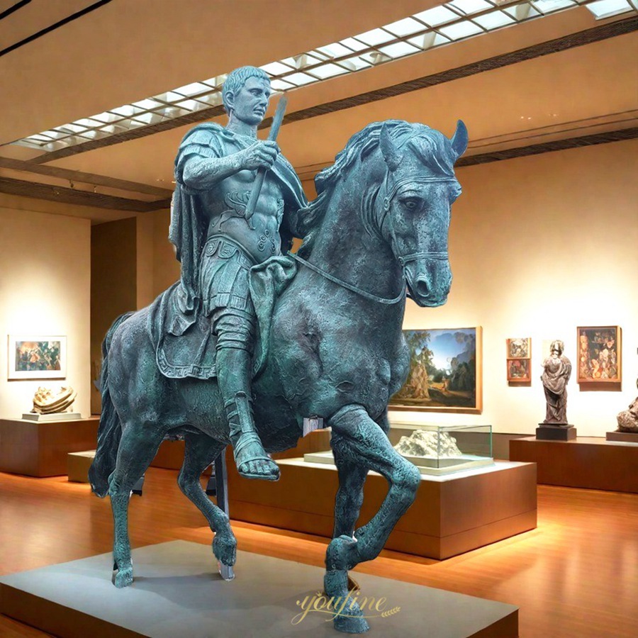Large Bronze Equestrian Augustus
