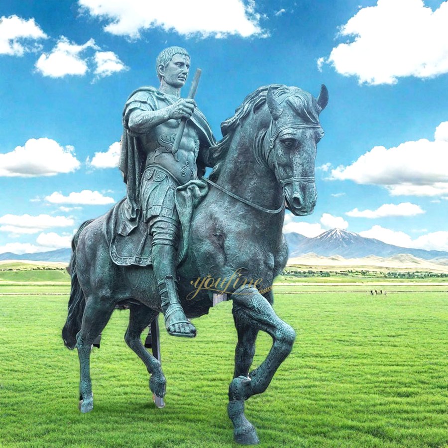 Large Bronze Equestrian Statue of Augustus