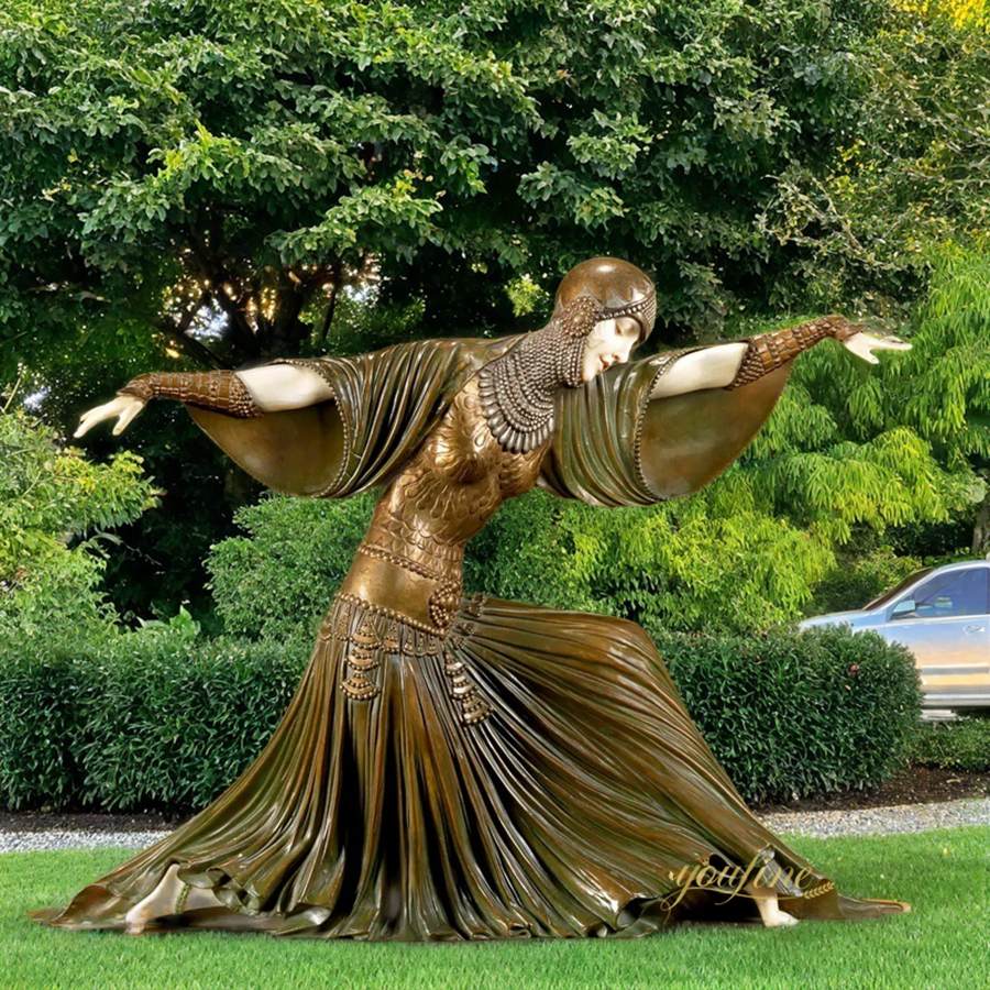 Life Size Thais Bronze Dancer Statue - Bronze Garden Statue - 3