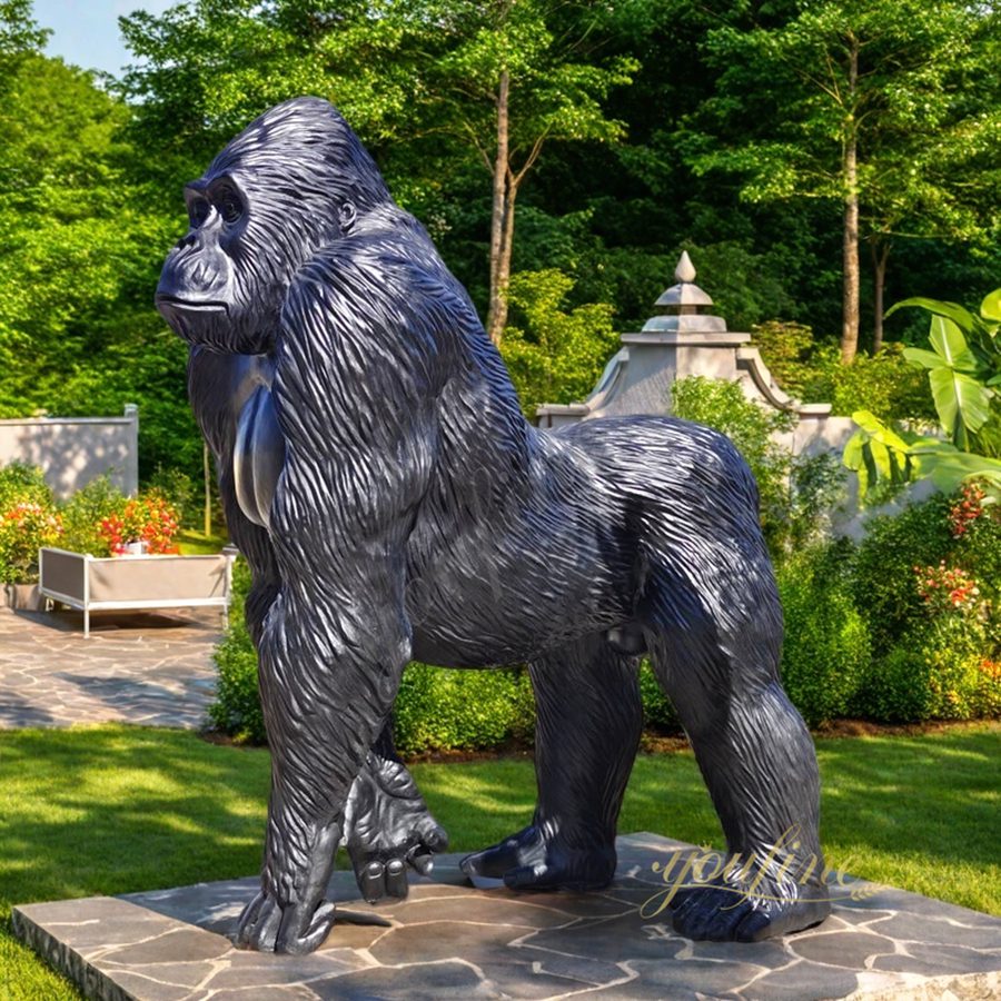 Outdoor Bronze Gorilla Statue