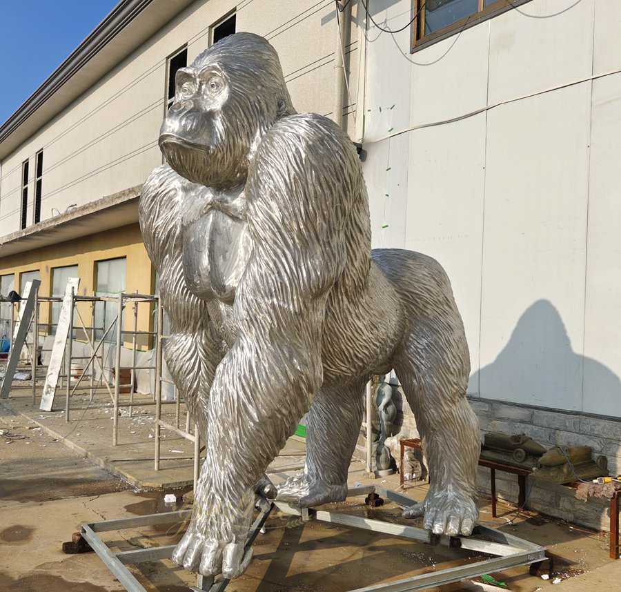 Outdoor Bronze Large Gorilla Statue BAN-041 - Bronze Monkey Statue - 7