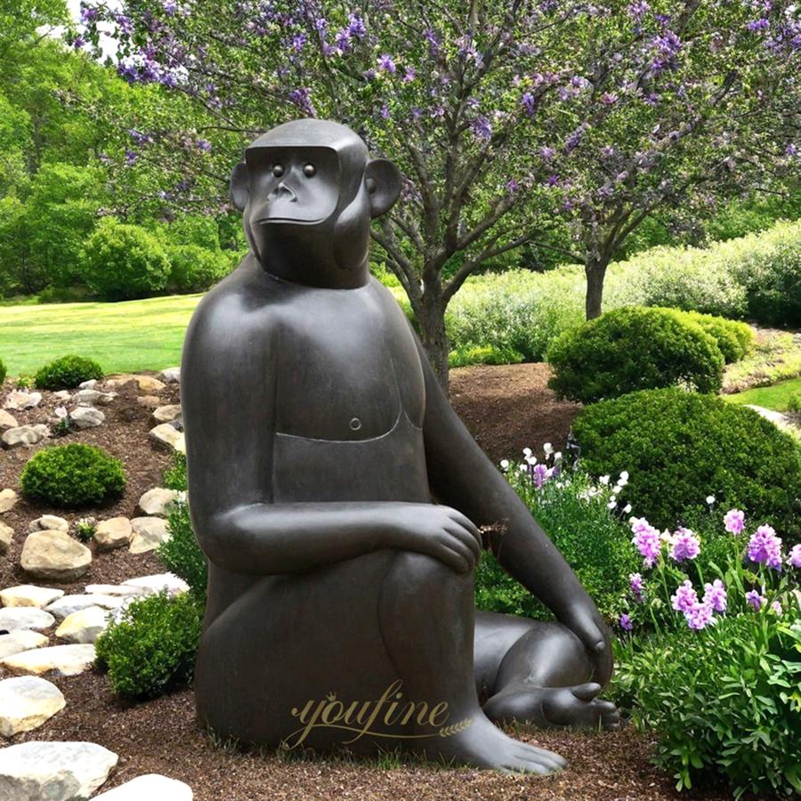 Simple Style Monkey Statue