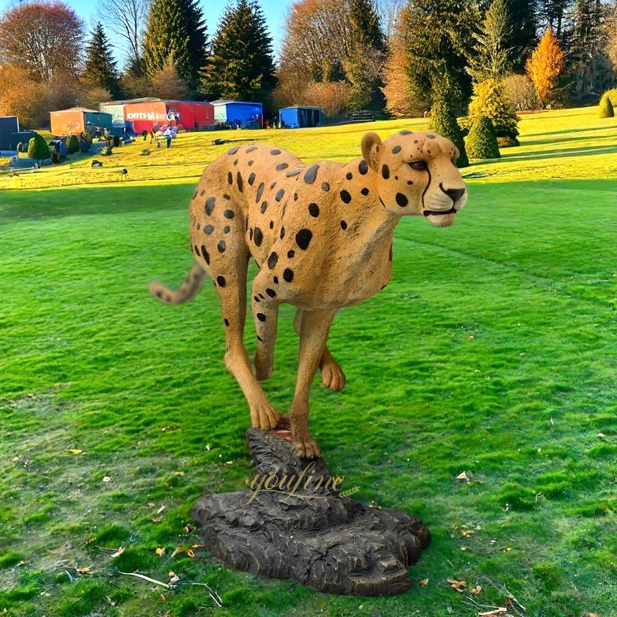 running wild leopard