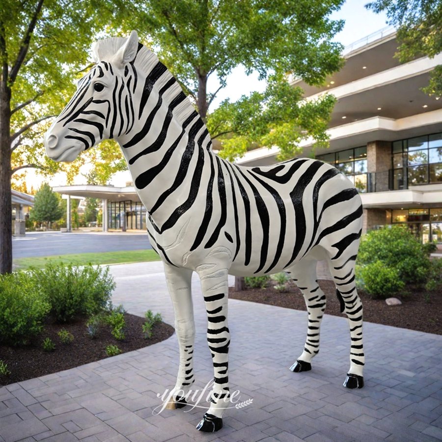 Bronze Zebra Statue
