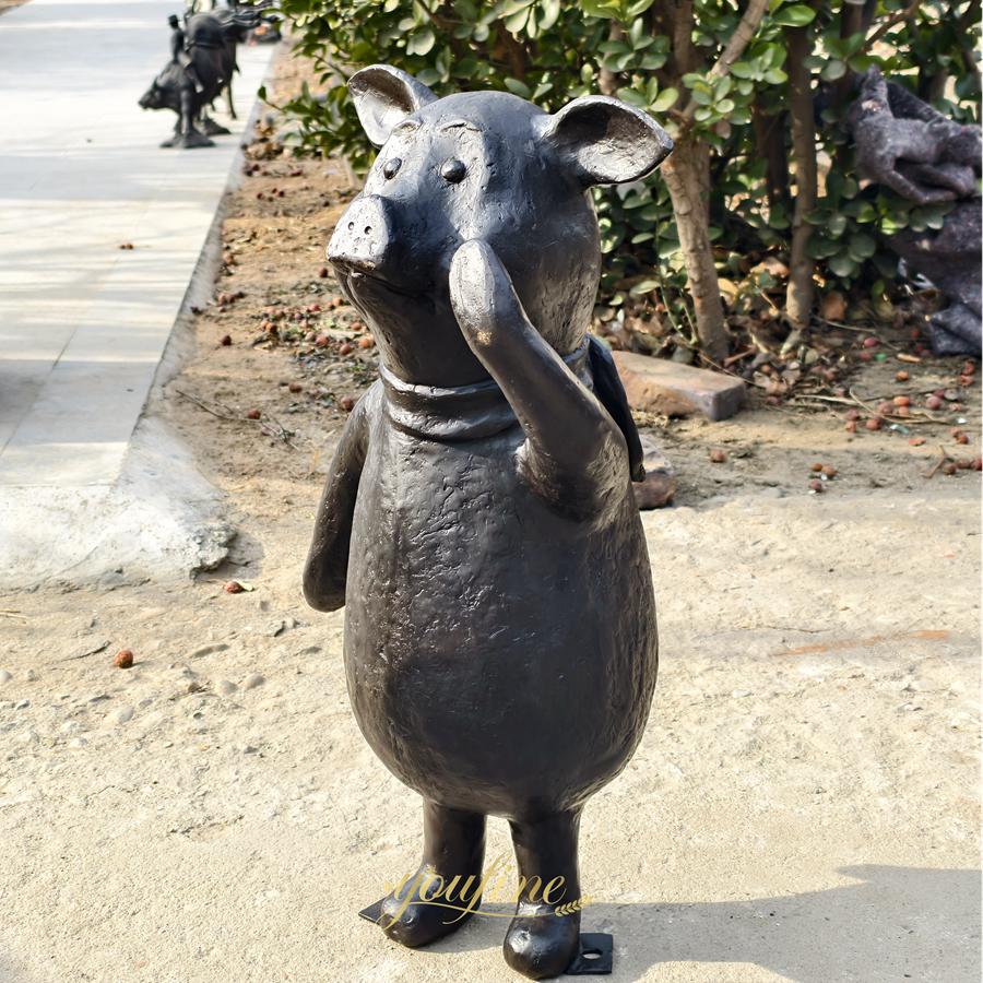 Famous Bronze Town Musicians of Bremen Statue - Bronze Animal Sculpture - 11