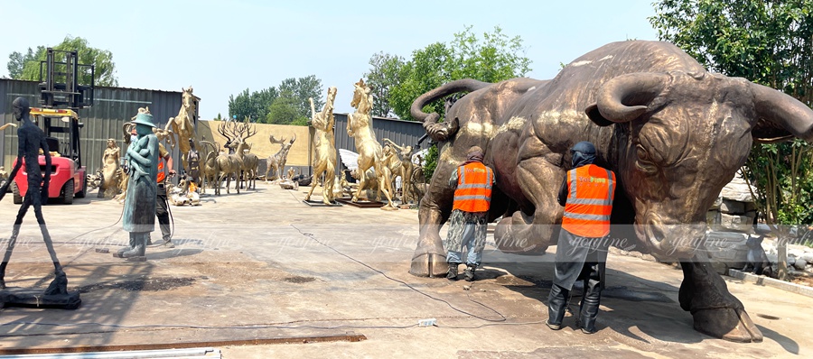 YouFine Bronze Foundry bronze bull sculptures
