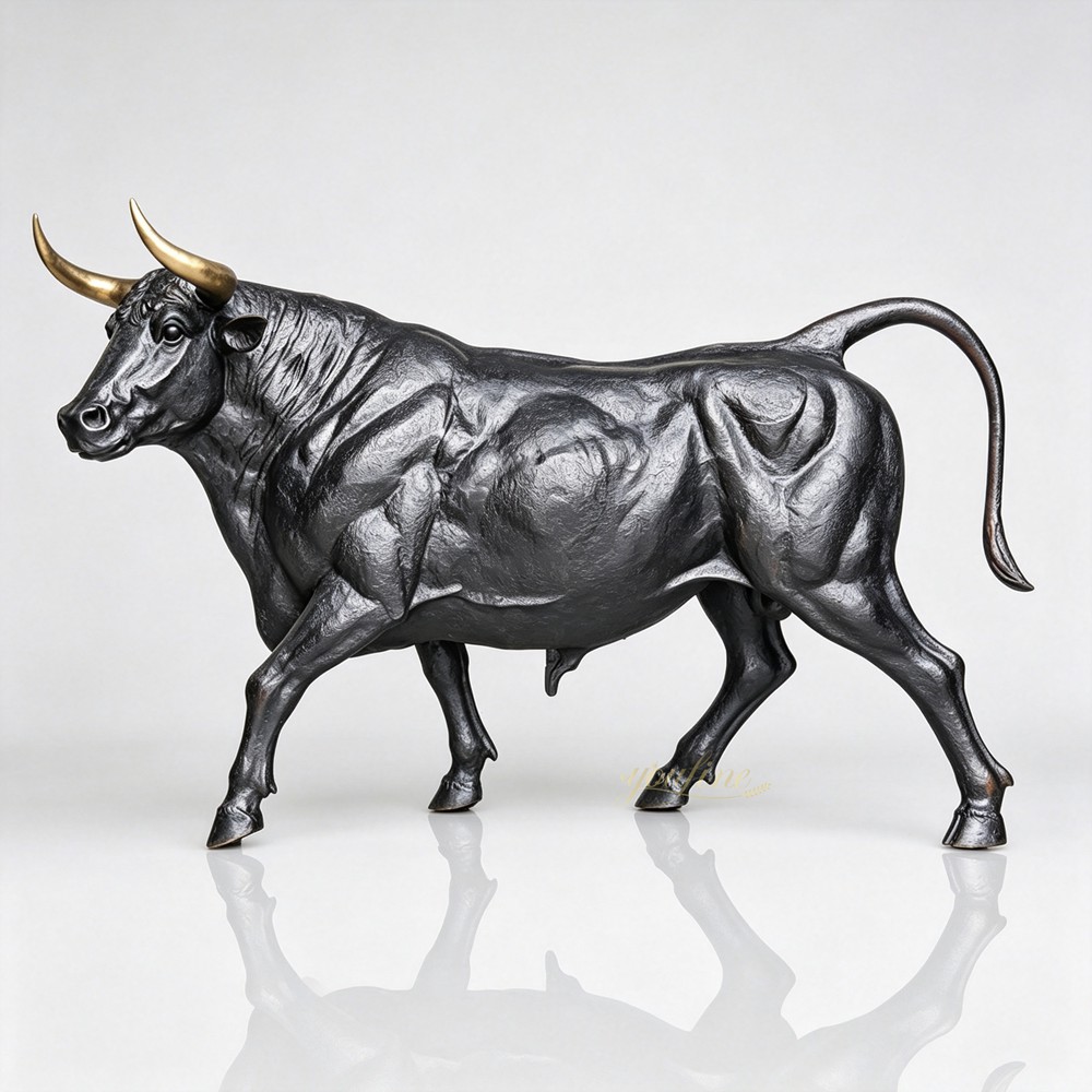 Outdoor Lifelike Bronze Ox statue BAN-512