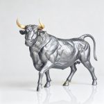 black bronze Ox statue