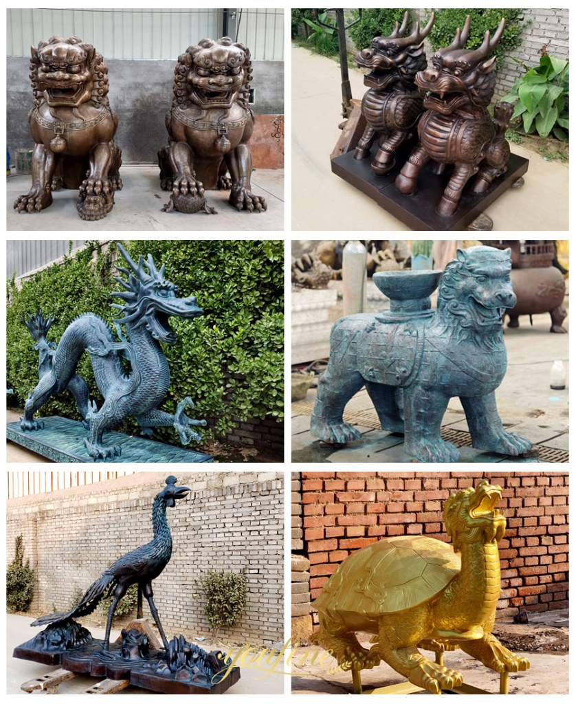 Water Absorbing Beast Ancient Animal Sculpture BAN-489 - Mythical Creatures Statues - 5