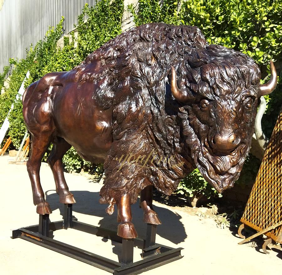 Bronze Bison Sculpture factory supplier
