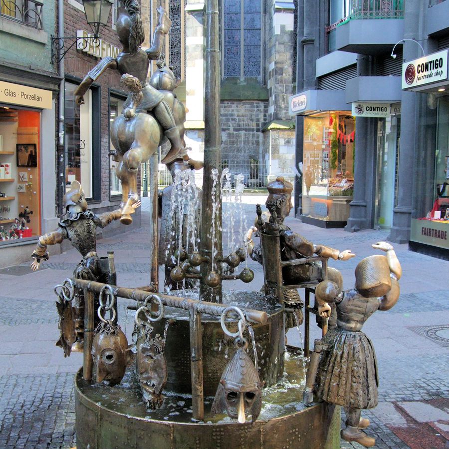 Cartoon figure bronze Sculpture