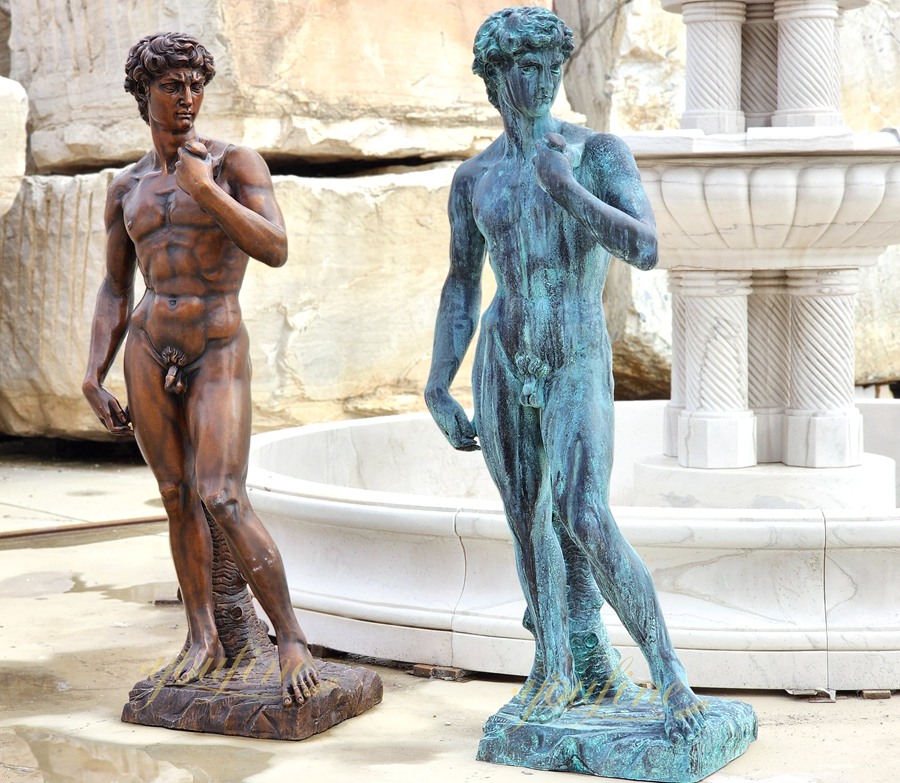 David by Michelangelo's bronze sculpture