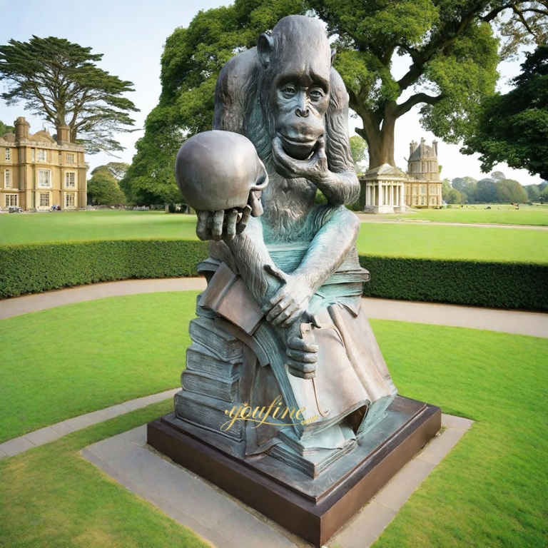 Famous Bronze Life-Size Gorilla Statue