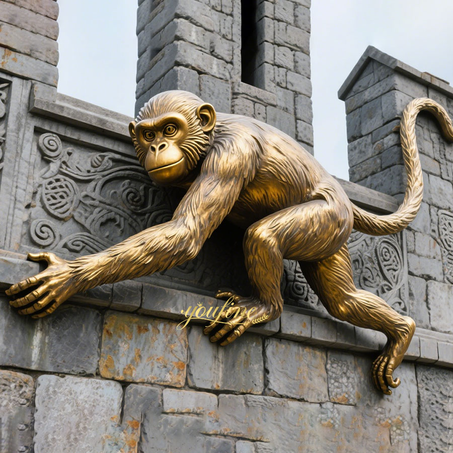 Giant Bronze Golden Monkey Statue BAN-505 - Bronze Monkey Statue - 2