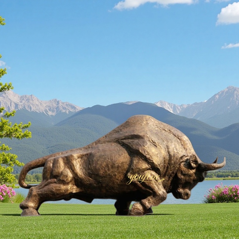Large Bull Statue art