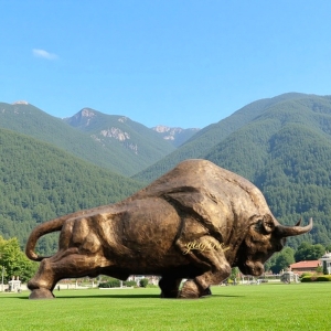 Wholesale Bronze Large Bull Statue BOKK-351