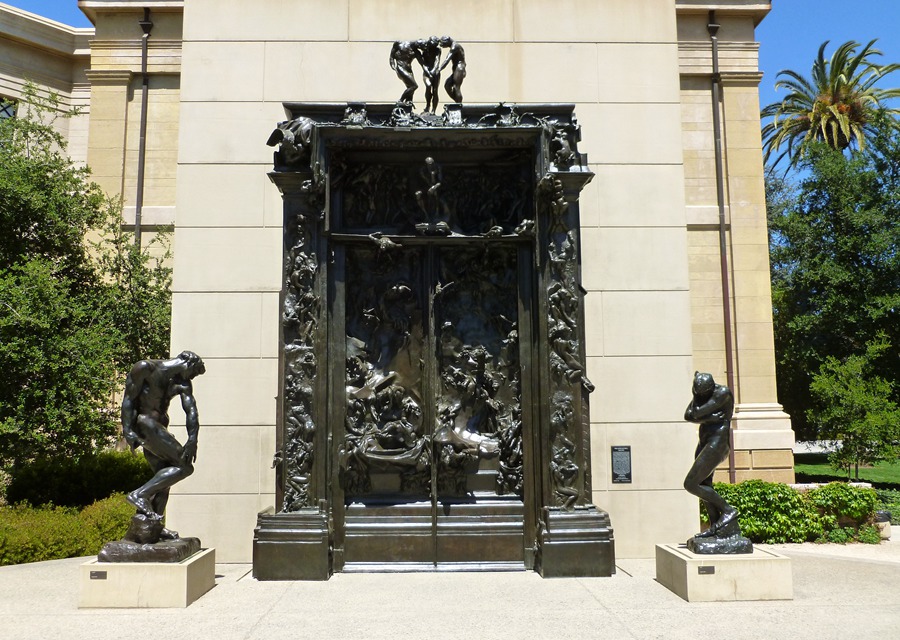 The Gates of Hell bronze statue