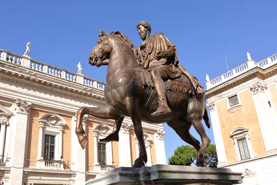 bronze Equestrian Statue of Marcus Aurelius