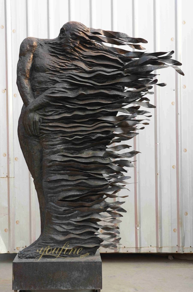 Wind-Shaped Lady Sculpture