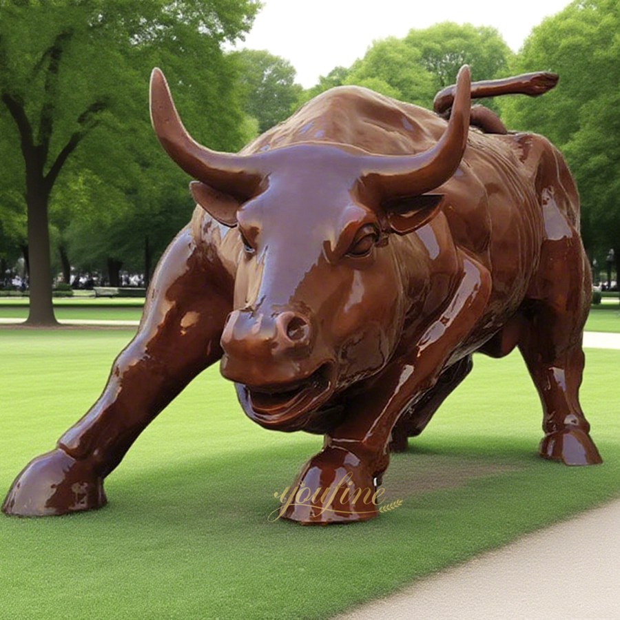 bronze bull statue chicago
