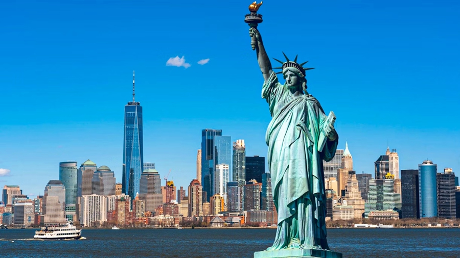 bronze sculpture of Liberty