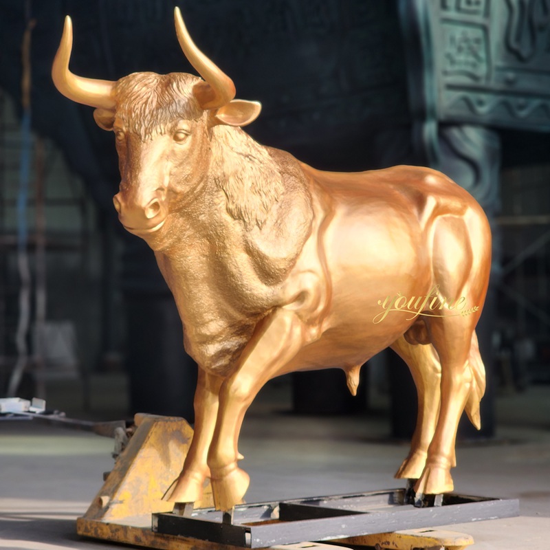 Bronze Life-Size Bull Statue for Sale BOKK-353 - Bronze Bull Sculpture - 10