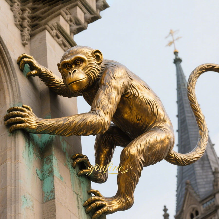 large Golden Monkey Statue