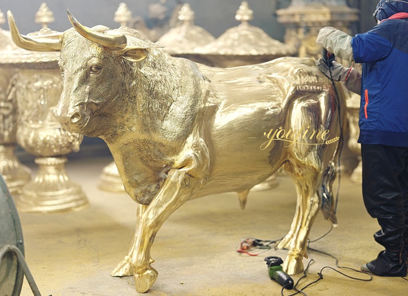 Bronze Life-Size Bull Statue for Sale BOKK-353 - Bronze Bull Sculpture - 6