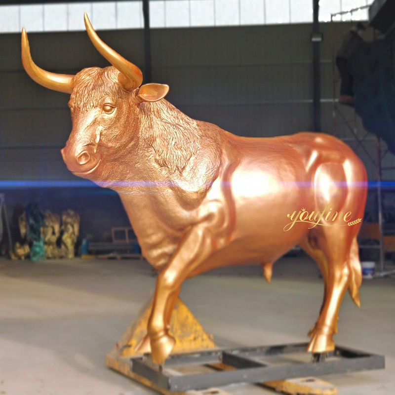 Bronze Life-Size Bull Statue for Sale BOKK-353 - Bronze Bull Sculpture - 11