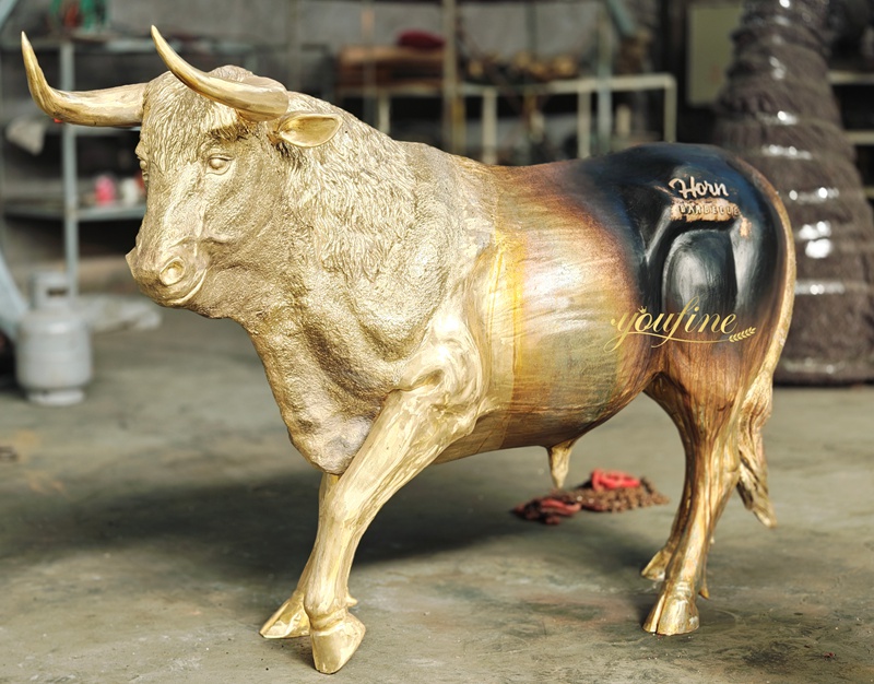 Bronze Life-Size Bull Statue for Sale BOKK-353 - Bronze Bull Sculpture - 7