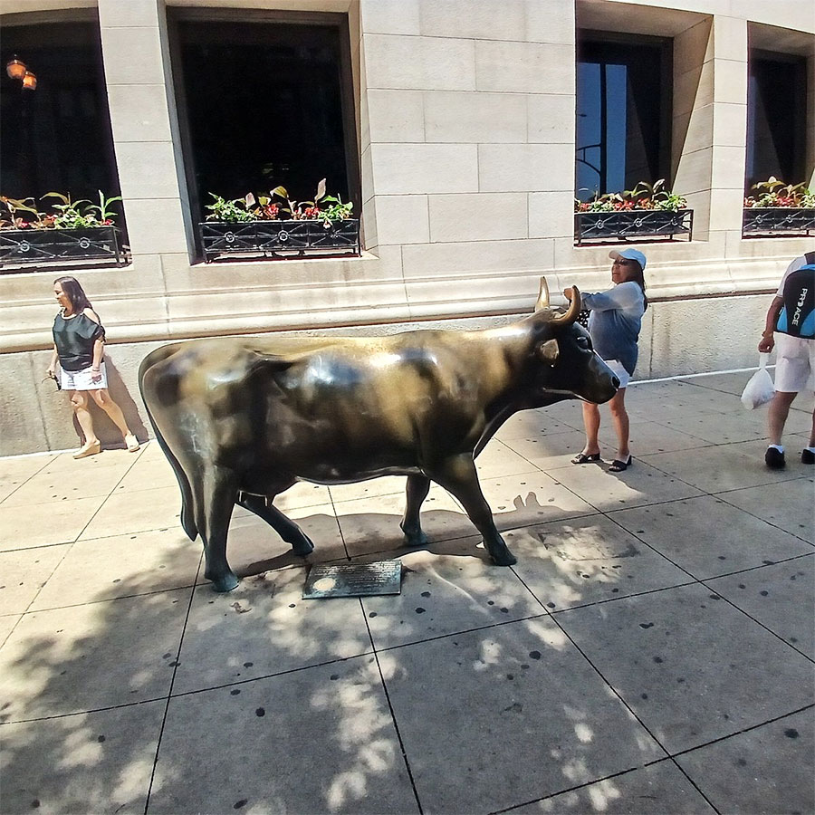 Bronze Cow Sculpture