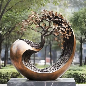 Bronze Abstract Tree Sculpture