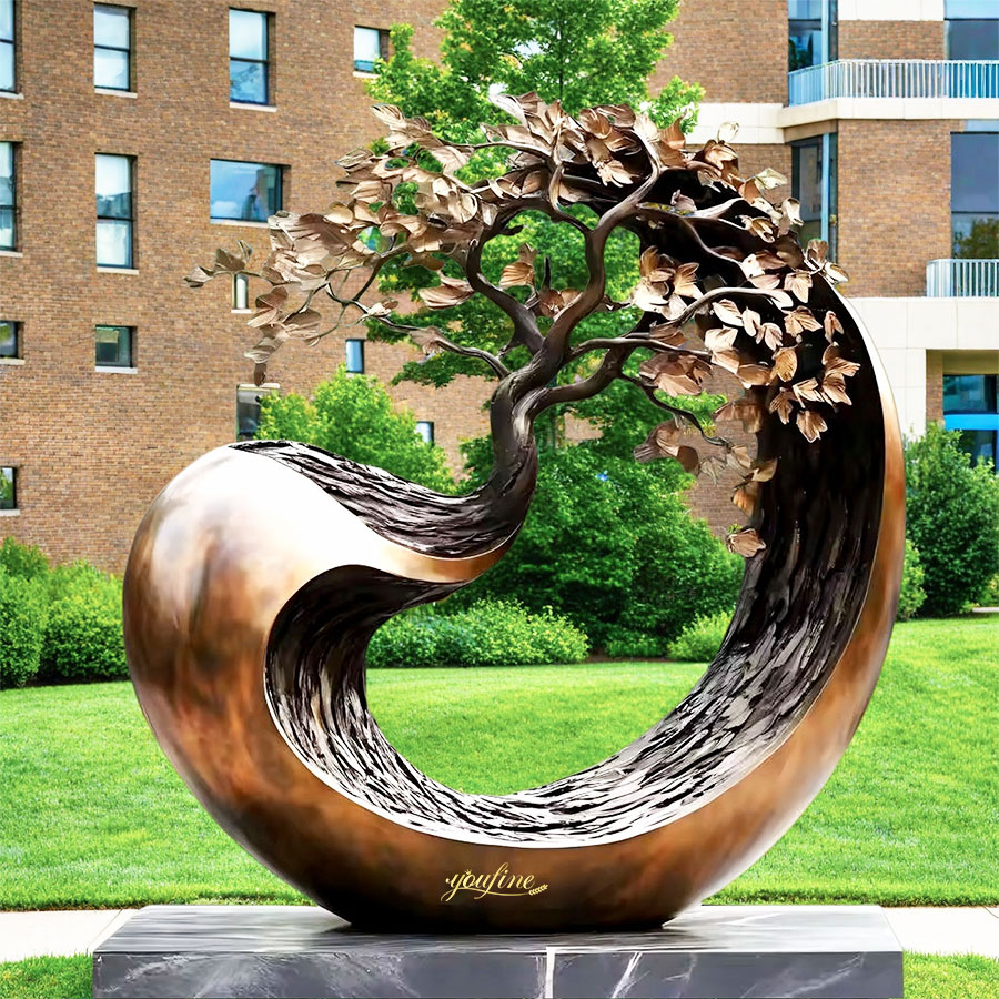 large Bronze Tree Sculpture