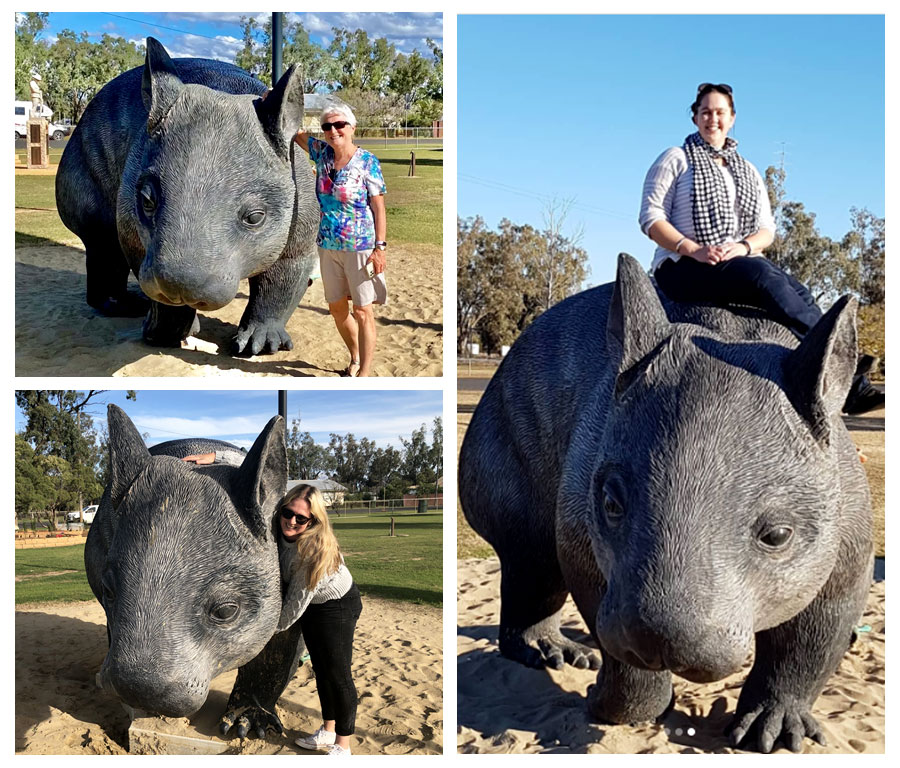 Bronze Giant Wombat Statue BAN-521 - Bronze Animal Sculpture - 4