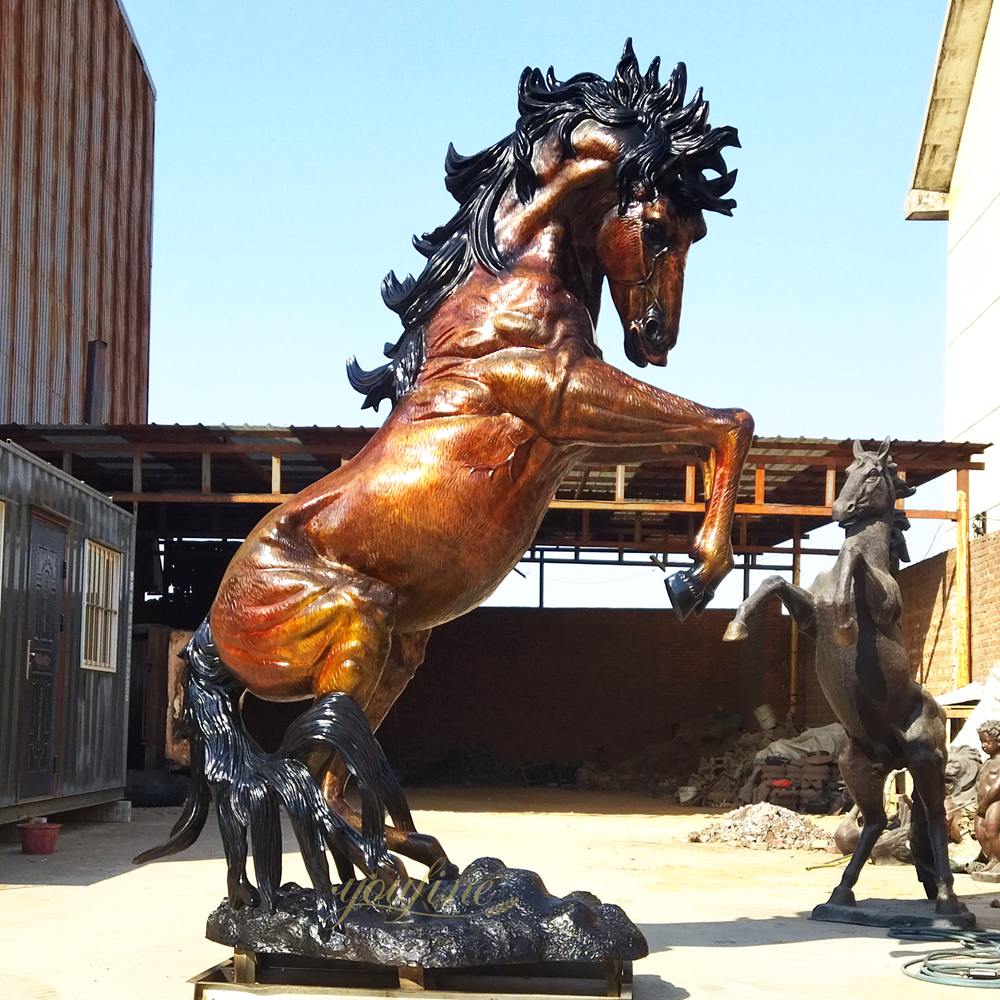 Bronze large Rearing Horse Statue