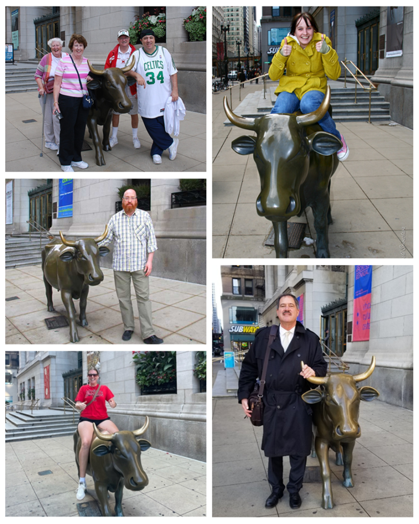 Famous Chicago Bronze Cow Sculpture BAN-507 - Bronze Bull Sculpture - 3