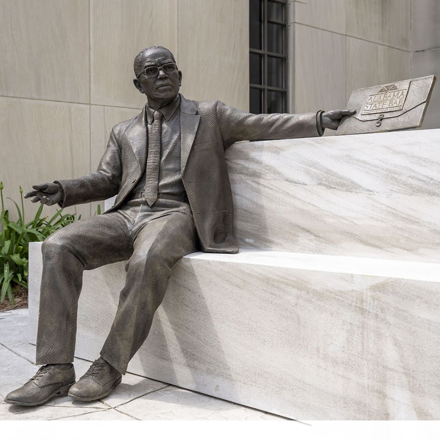 Custom Bronze Fred D. Gray Lawyer Sculpture BFI-213 - Bronze Figure Sculpture - 2