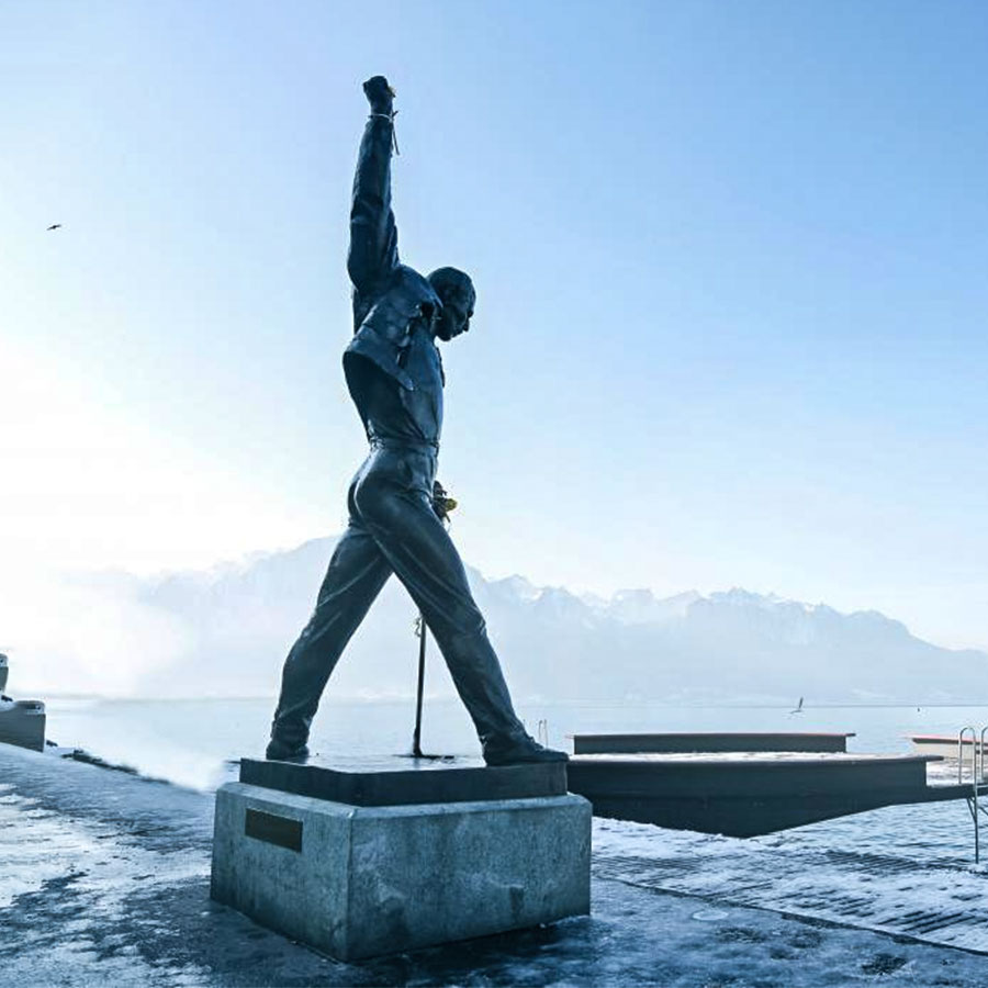 Life Size Freddie Mercury Statue for sale BFI-210 - Bronze Figure Sculpture - 3