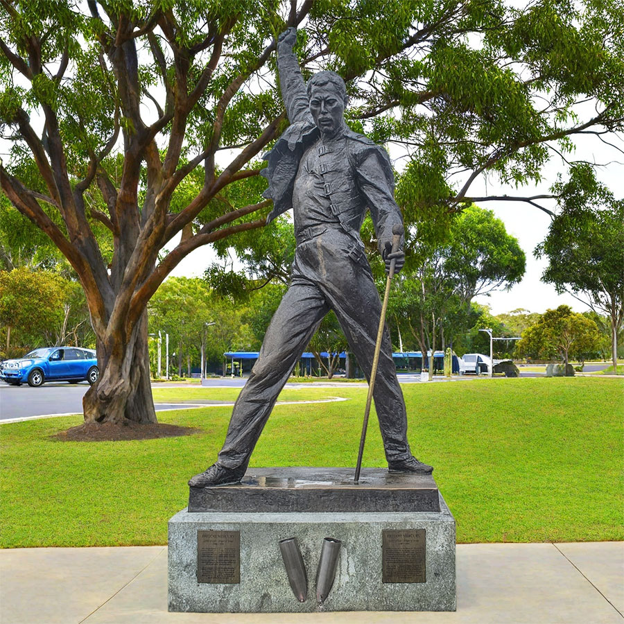 Life Size Freddie Mercury Statue for sale BFI-210 - Bronze Figure Sculpture - 6