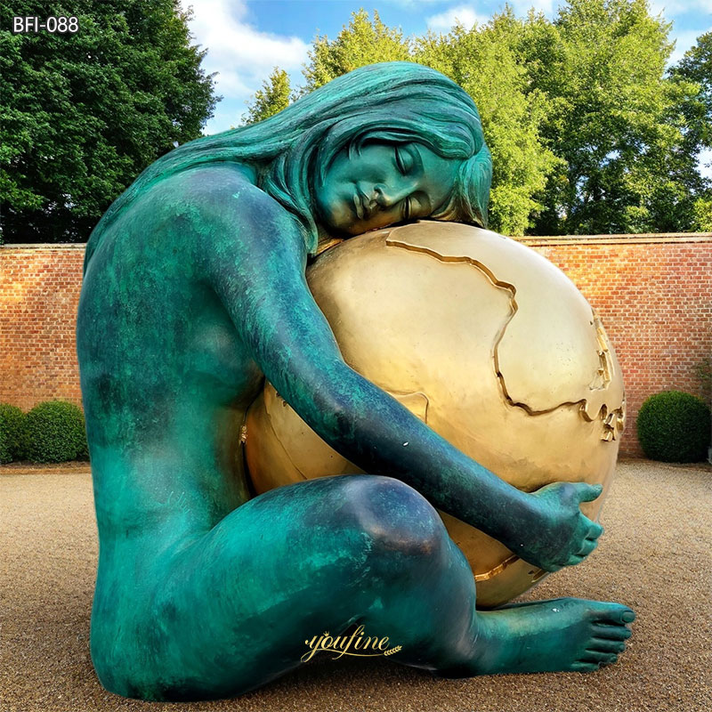 Outdoor Bronze Mother Earth Statue BFI-088 - Bronze Figure Sculpture - 4