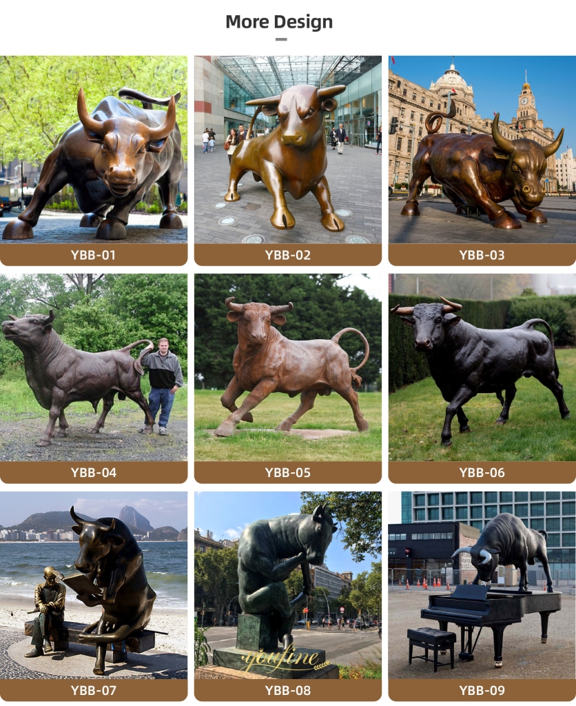 Famous Chicago Bronze Cow Sculpture BAN-507 - Bronze Bull Sculpture - 4