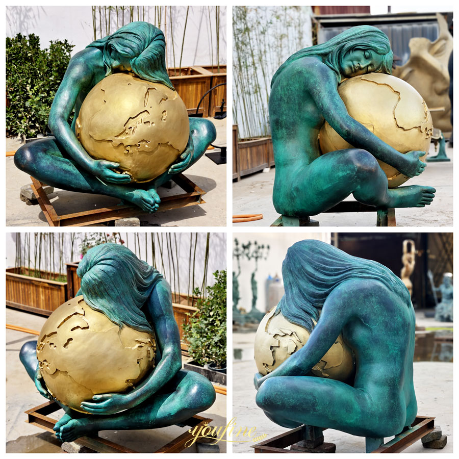 Outdoor Bronze Mother Earth Statue BFI-088 - Bronze Figure Sculpture - 3