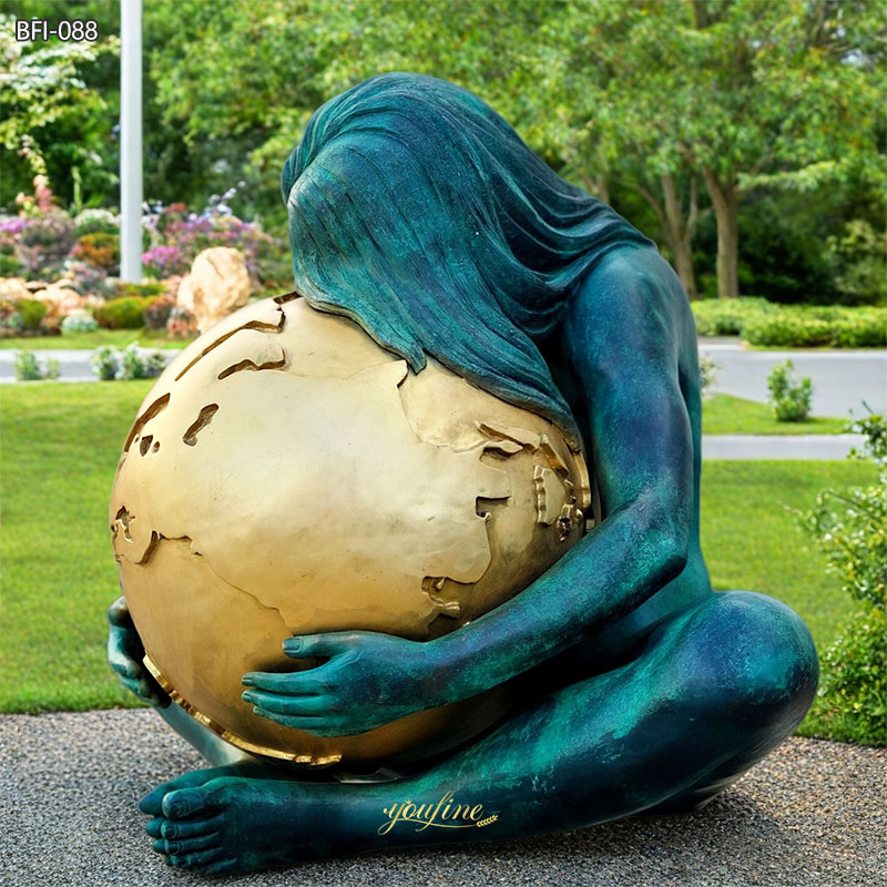 Outdoor Bronze Mother Earth Statue BFI-088 - Bronze Figure Sculpture - 2