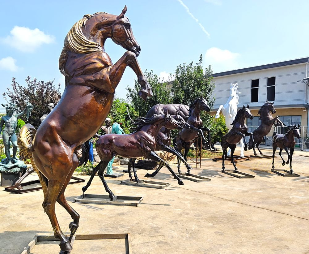 Rearing Horse Statue art