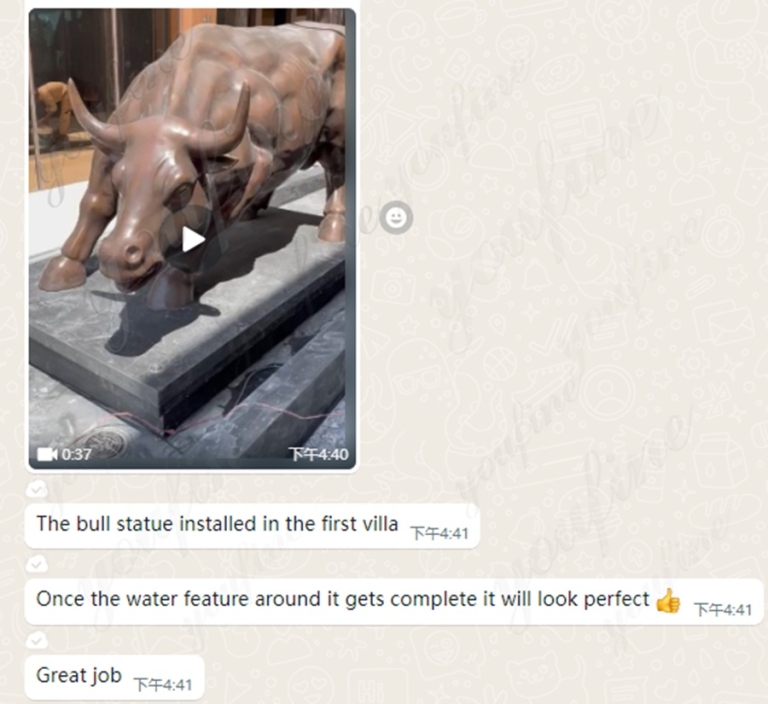 Wall Street Charging Bull Sculpture