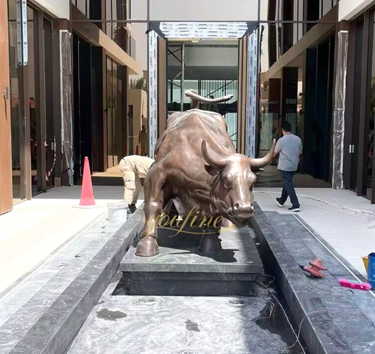 Wall Street Charging Bull Sculpture