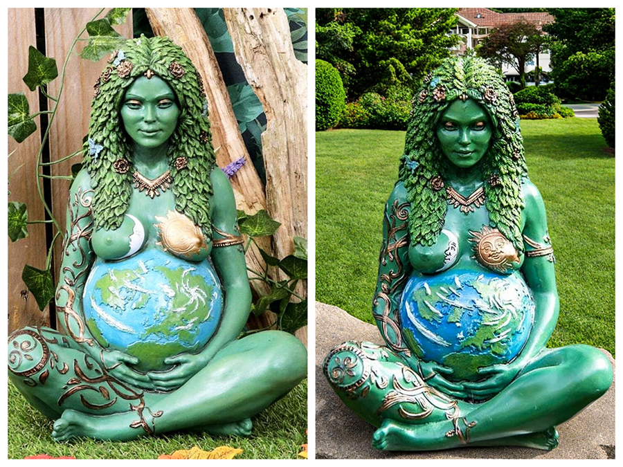 Outdoor Bronze Mother Earth Statue BFI-088 - Bronze Figure Sculpture - 6
